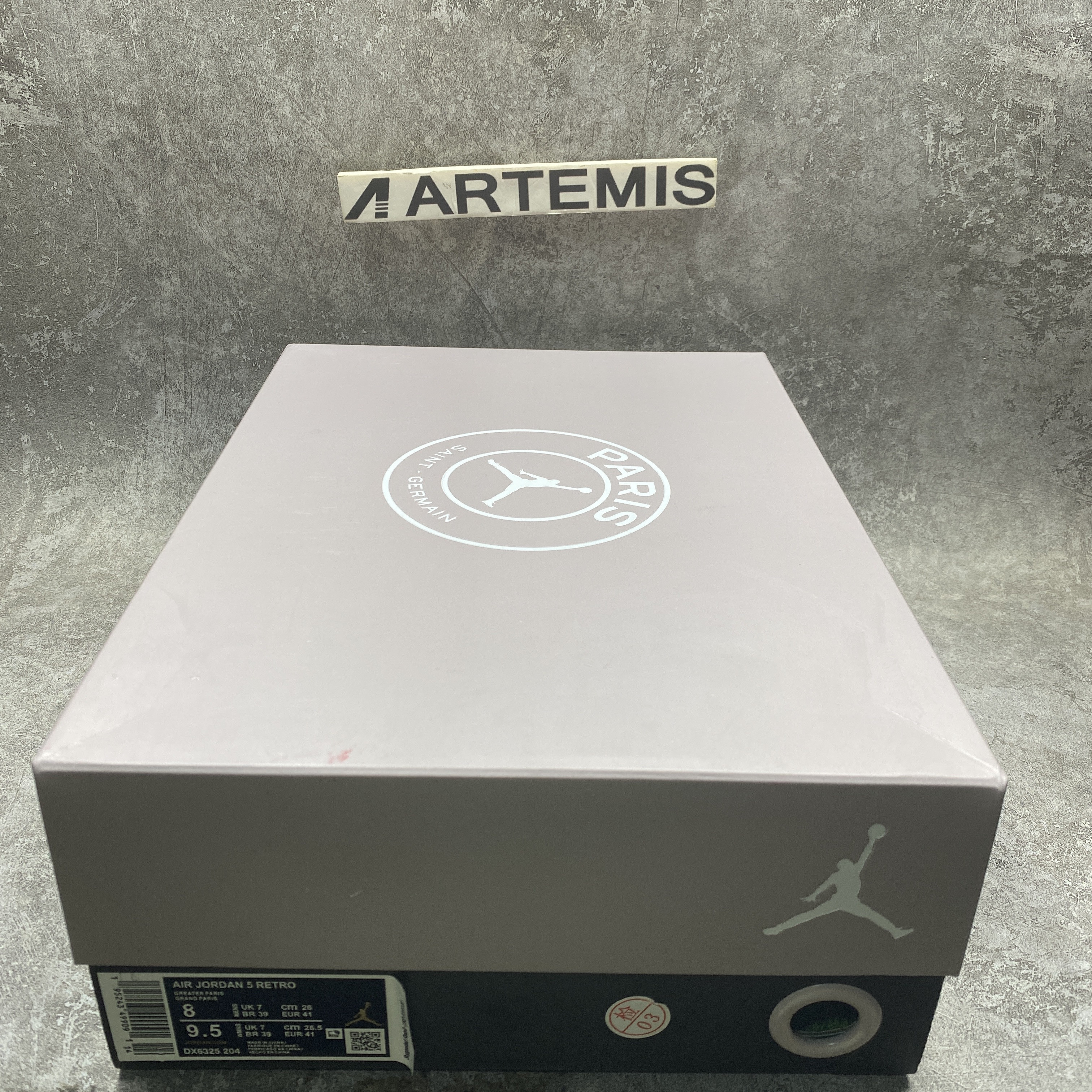 PSG x Air Jordan 5 Retro Low Pumice