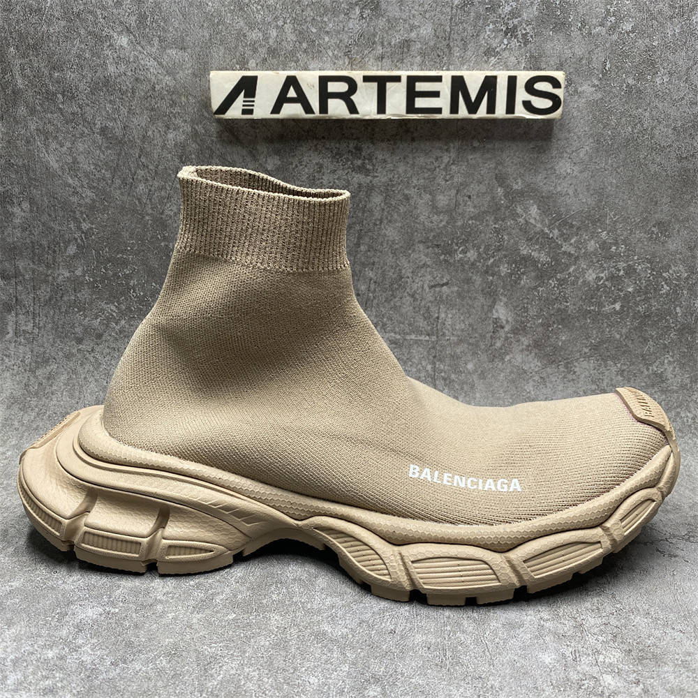 Balenciga 3XL Beige Sock Sneaker