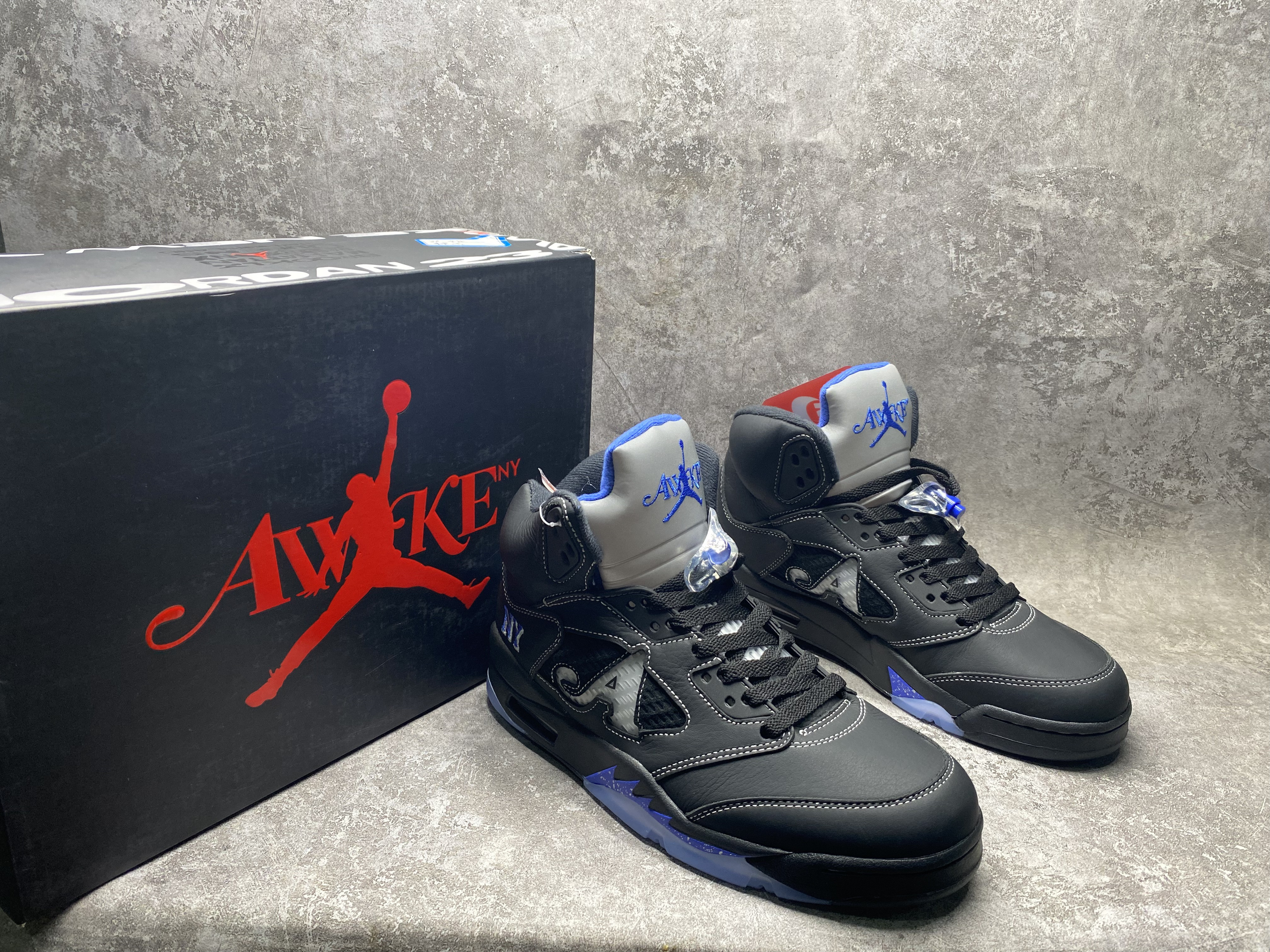 UA Jordan 5 Retro Awake NY Black