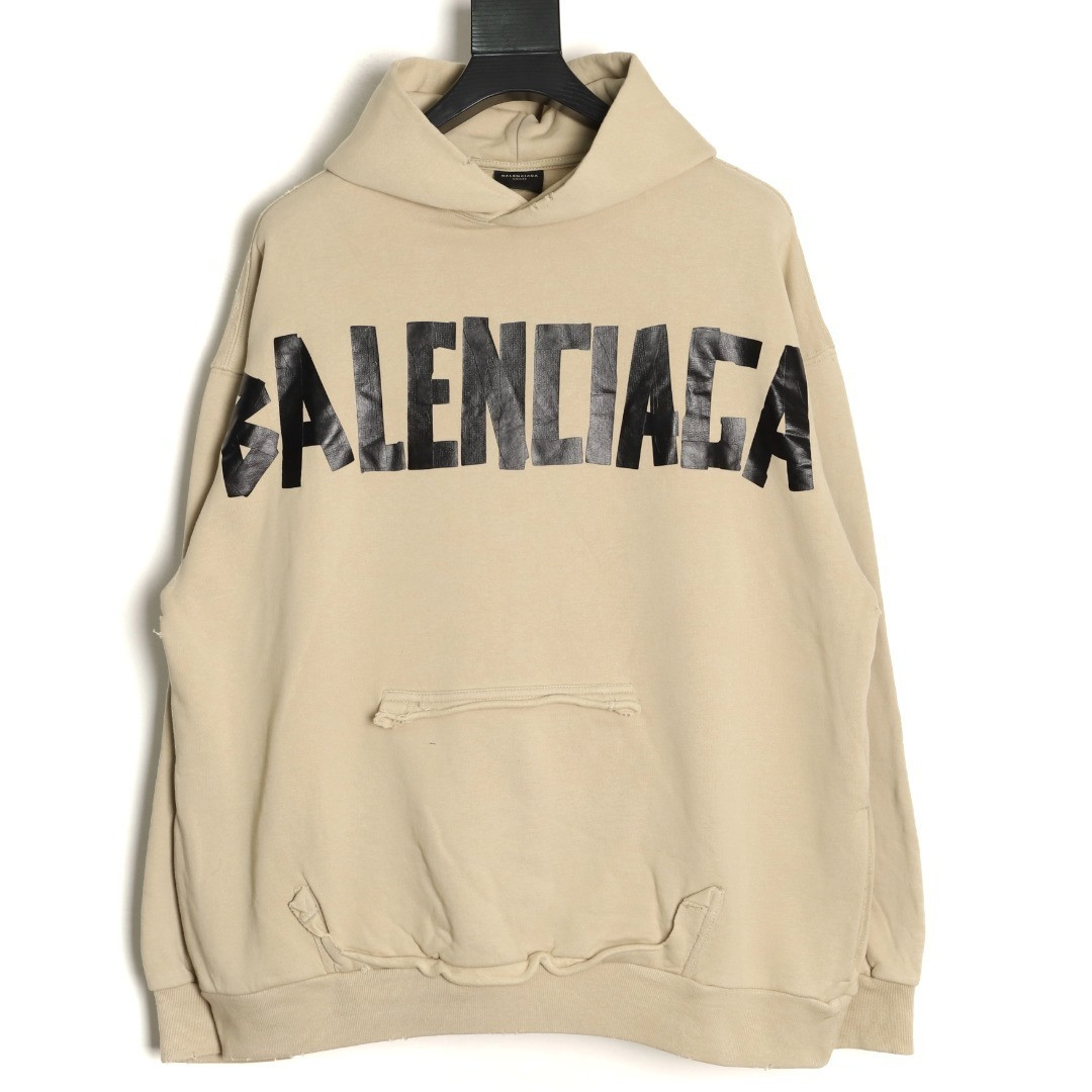 Ba*len*cia*ga 25fw fleece-lined hoodies