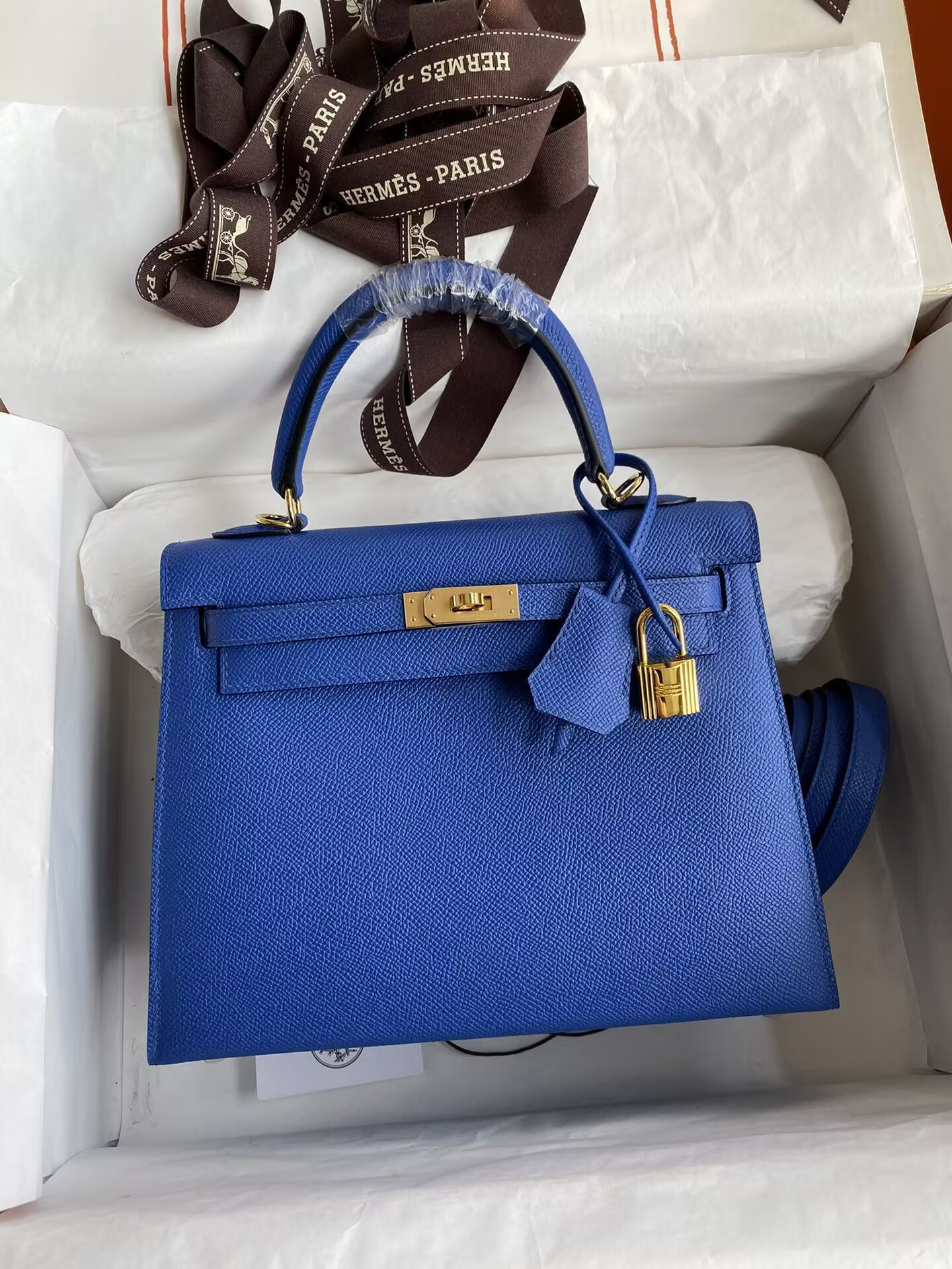 HERMÈS Kelly Gold-tone Hardware 25 28