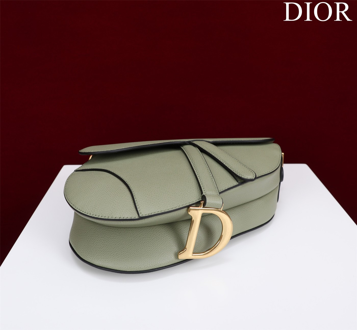 D*or saddle bag grained calfskin 25.5x20x6.5cm