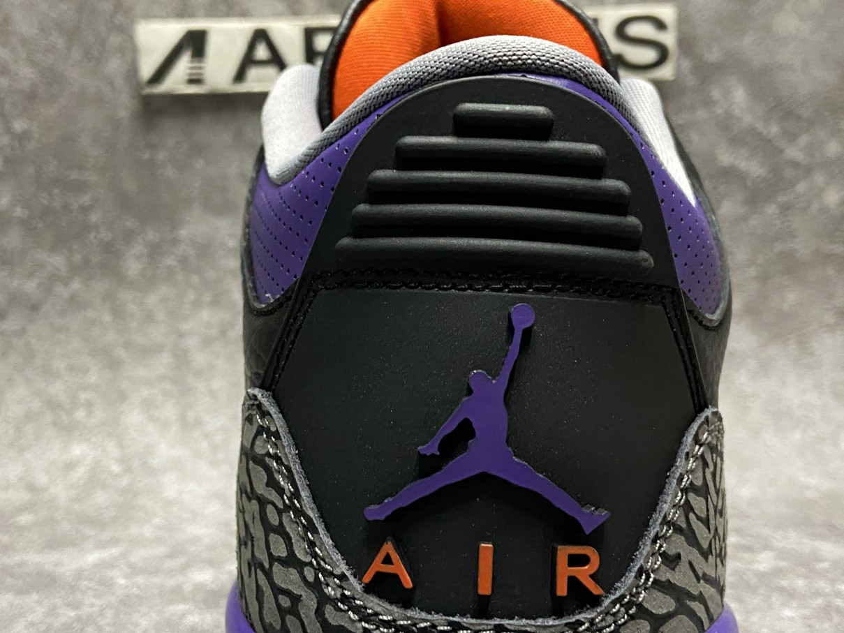Air Jordan 3 Retro Black Court Purple