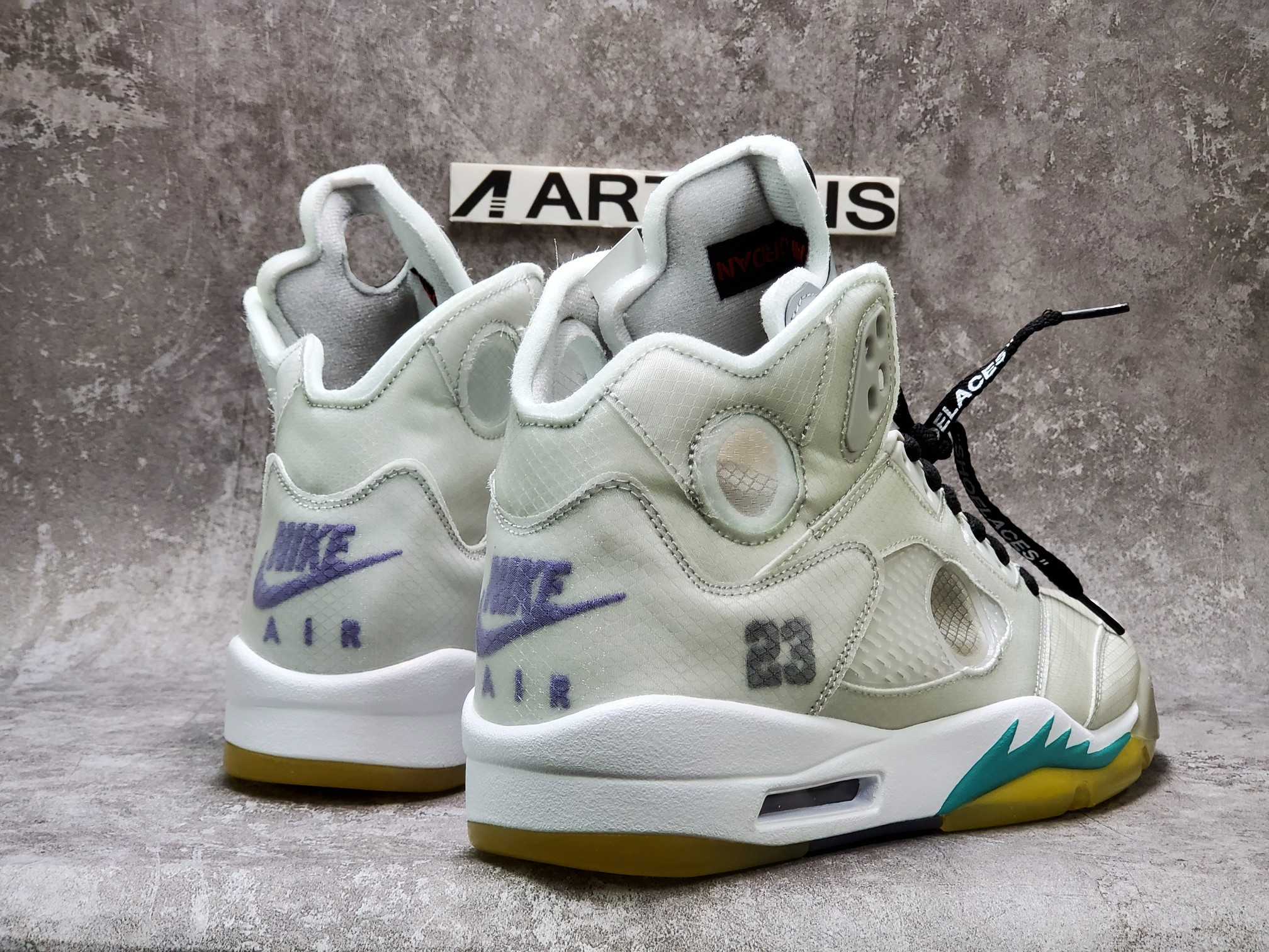 Air Jordan 5 Retro Off White Grape