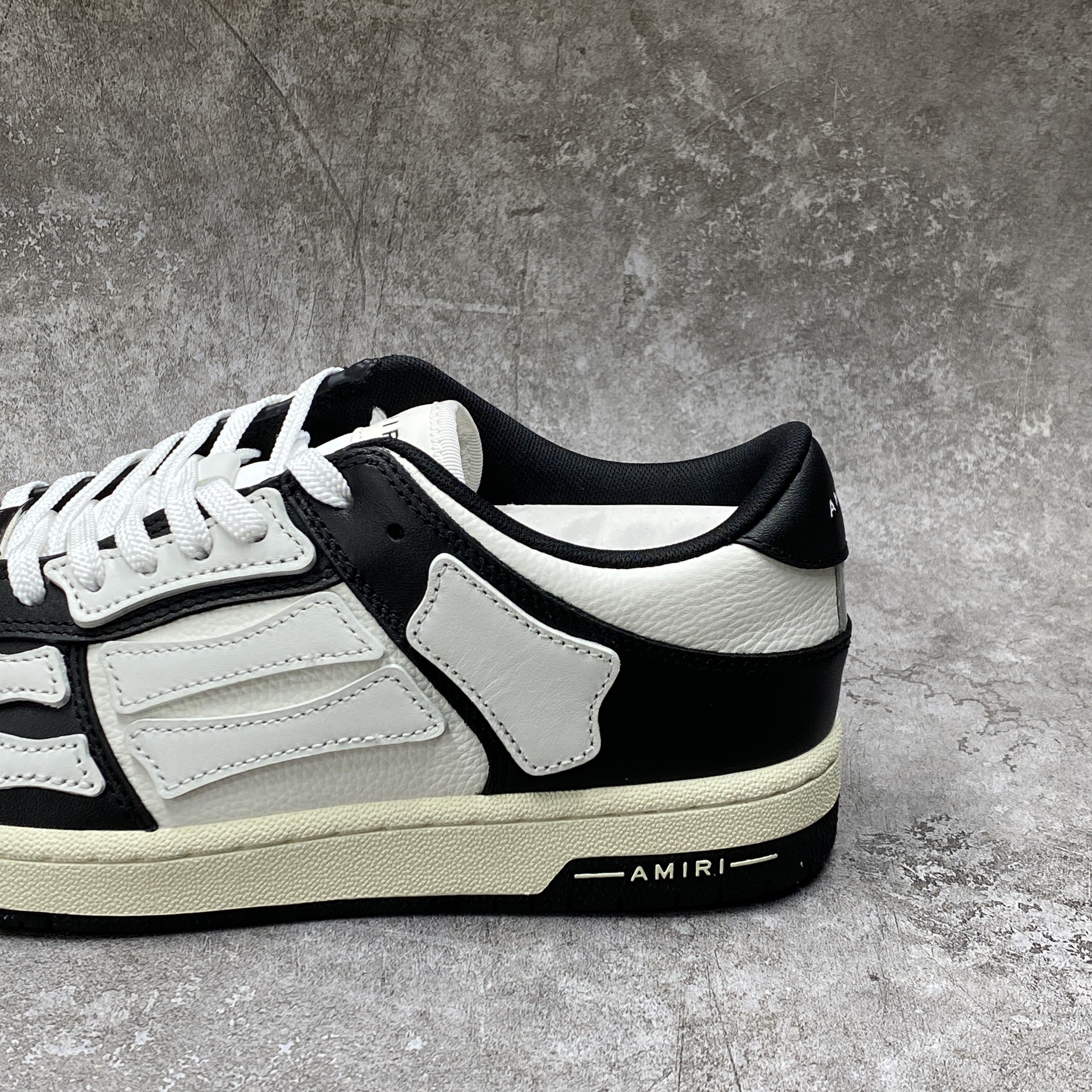 Amiri Skel Top Low Black White