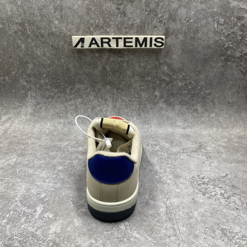 Screener Leather In Red and Blue