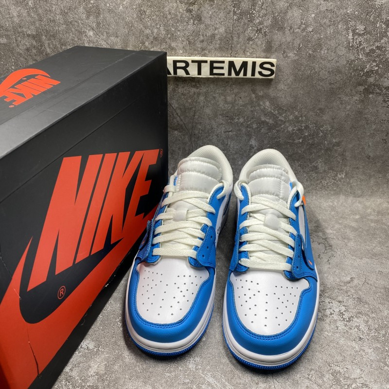 Off-White x Air Jordan 1 Low UNC Blue
