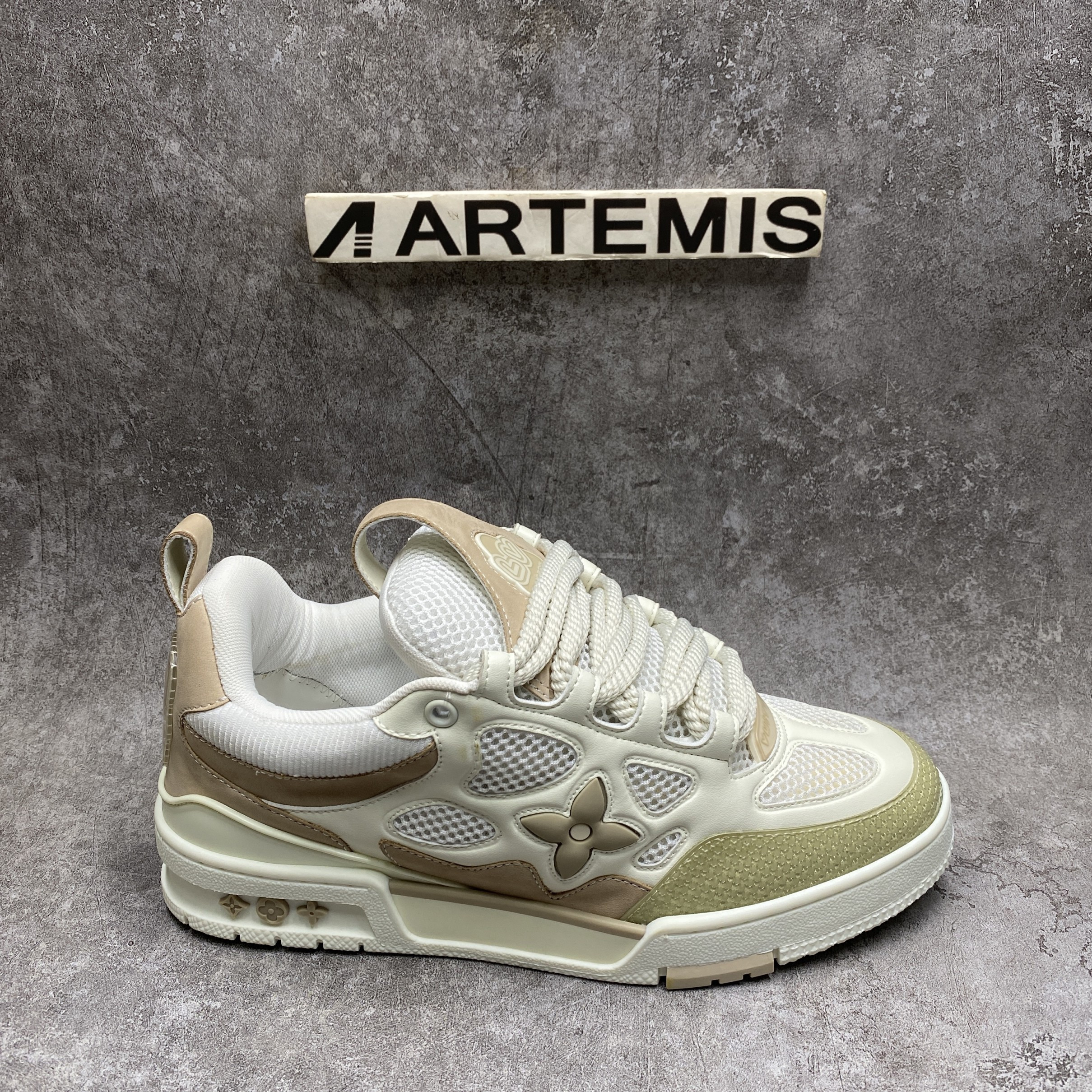 LV Skate Sneaker in Beige