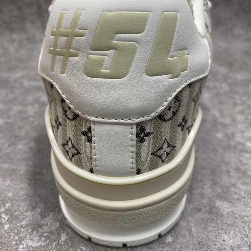 LV Trainer Beige Stripe Monogram