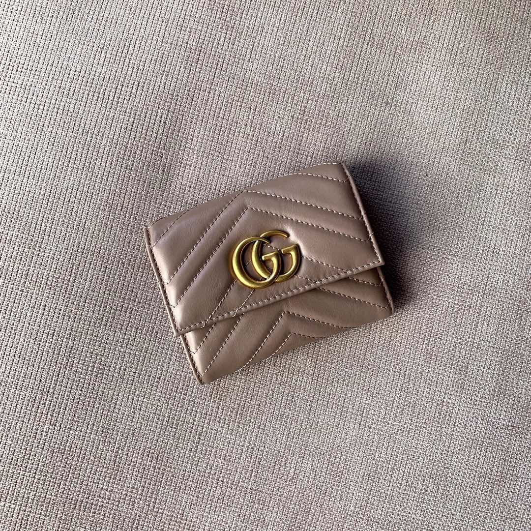 GG Marmont short fold wallet