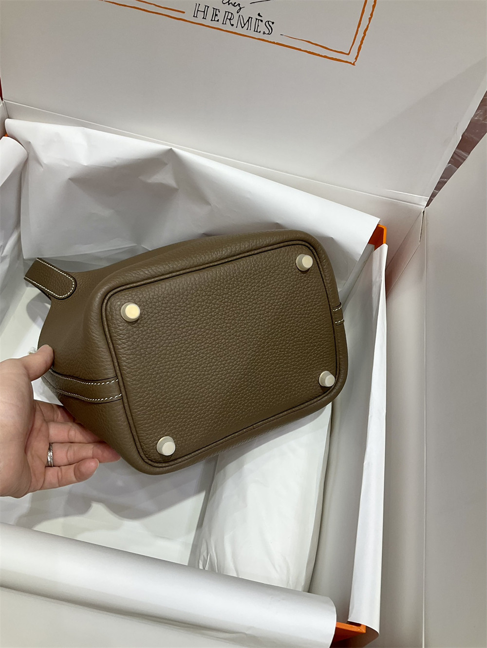 H**me5 picotin 18cm elephant gray without original box