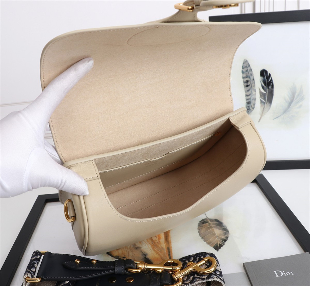 large D*or bobby bag beige box calfskin