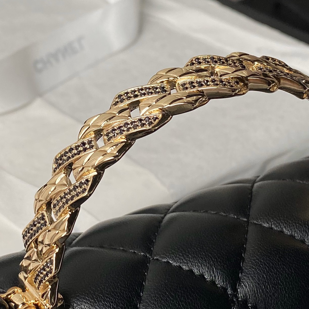 Ch*el 24a mini classic handbag 12 × 20 × 6 cm