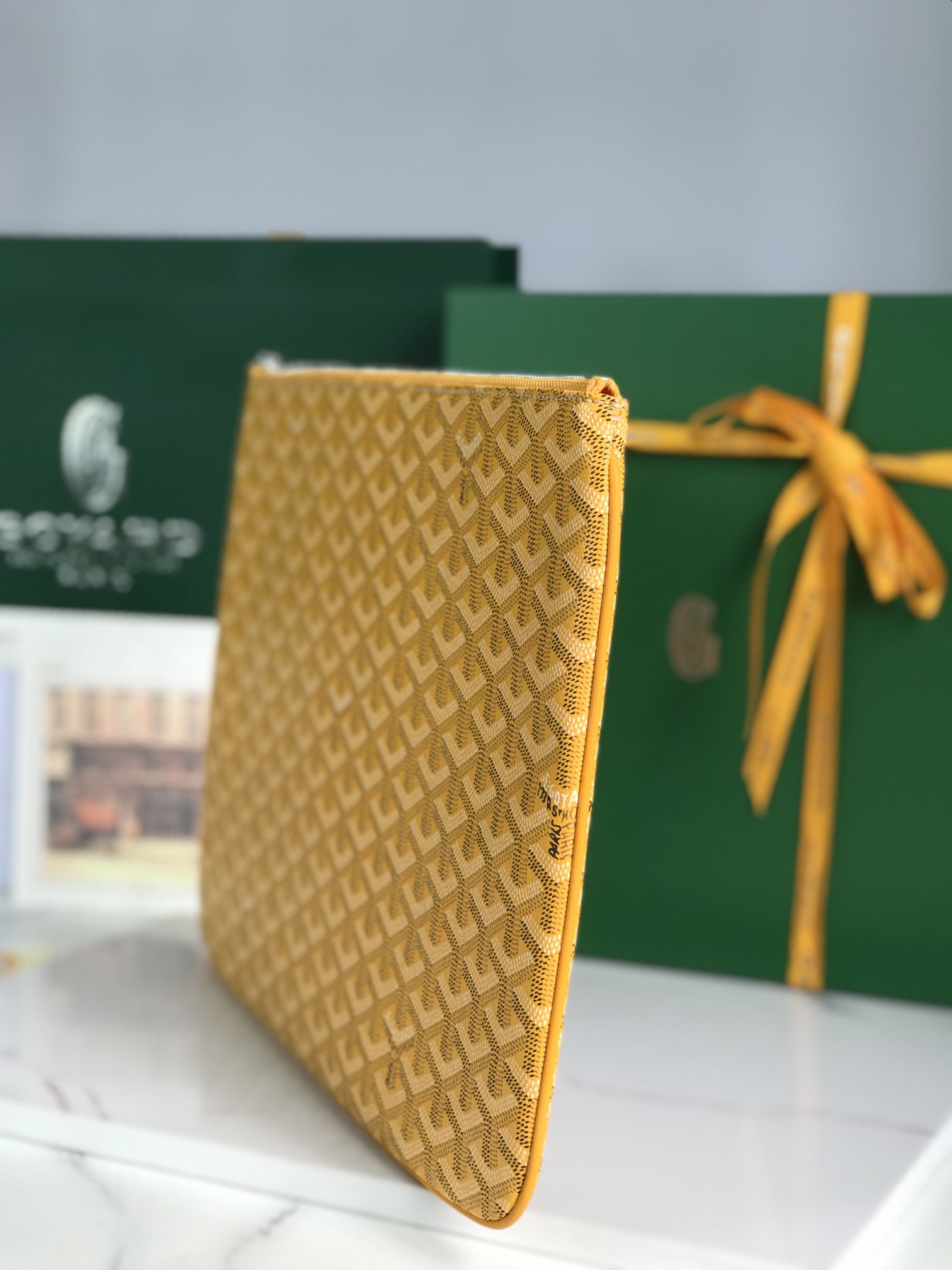 Go*ard Go*ardine senat mm pouch palladium hardware 36x26x0.5cm