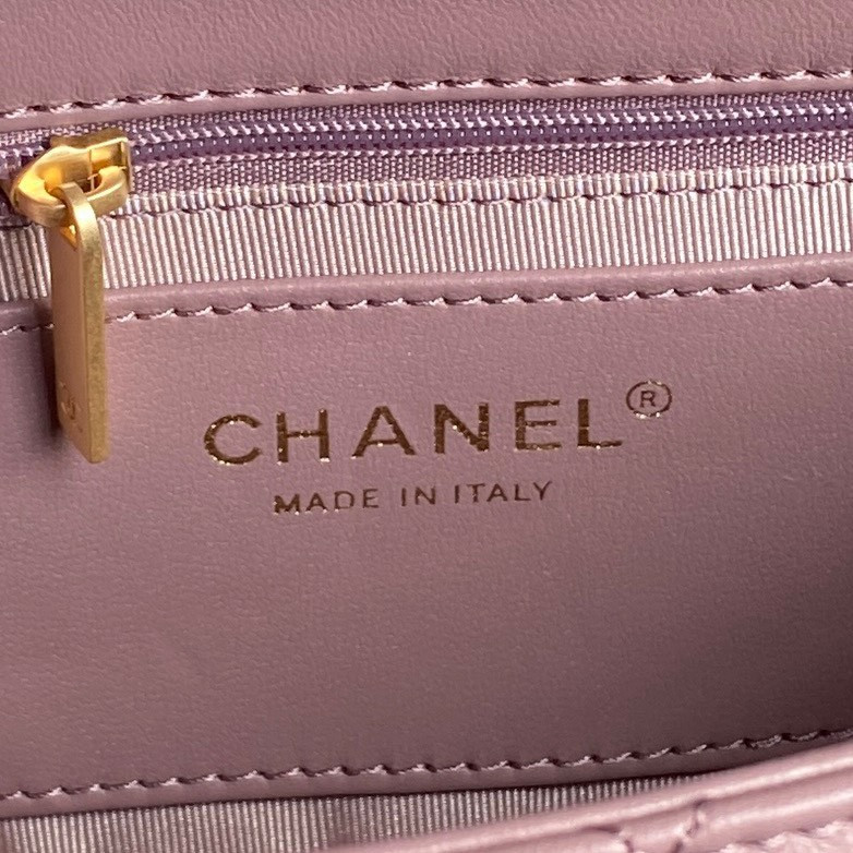 Ch*el fall-winter 2024-25 small flap bag 13x21x7cm